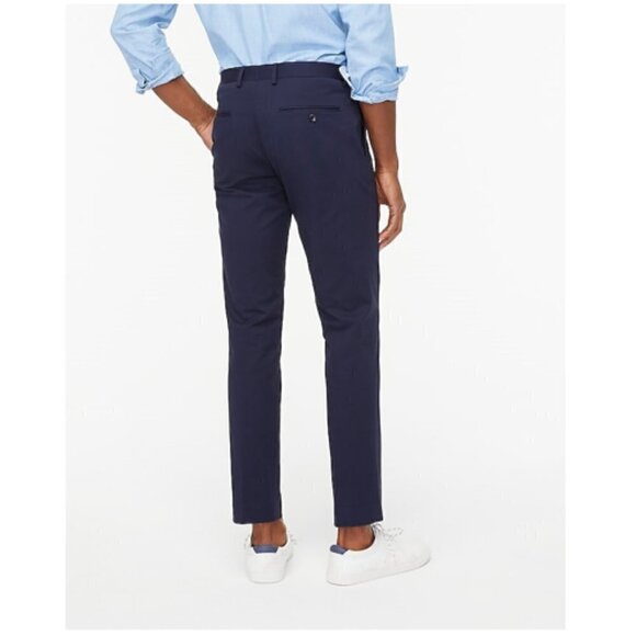 J. Crew Men's Slim-Fit Thompson Chino Suit Pants Navy Size 30x32 NWT - Picture 3 of 12